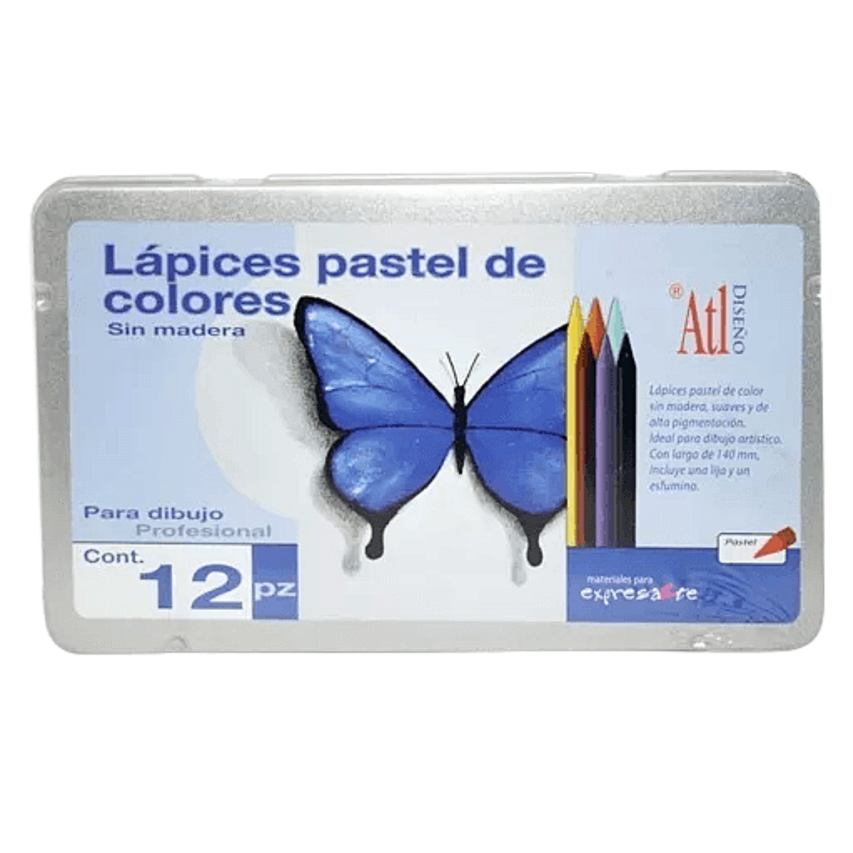 Lápices De Colores Sin Madera En Tonos Pastel - MarchanteMX