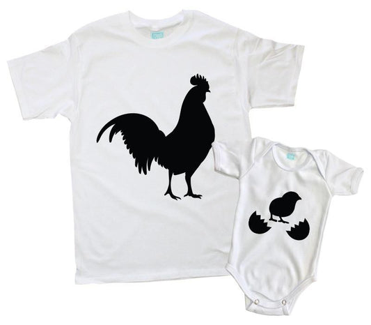 Kit Gallo y Pollito (Blanco o Negro) - MarchanteMX