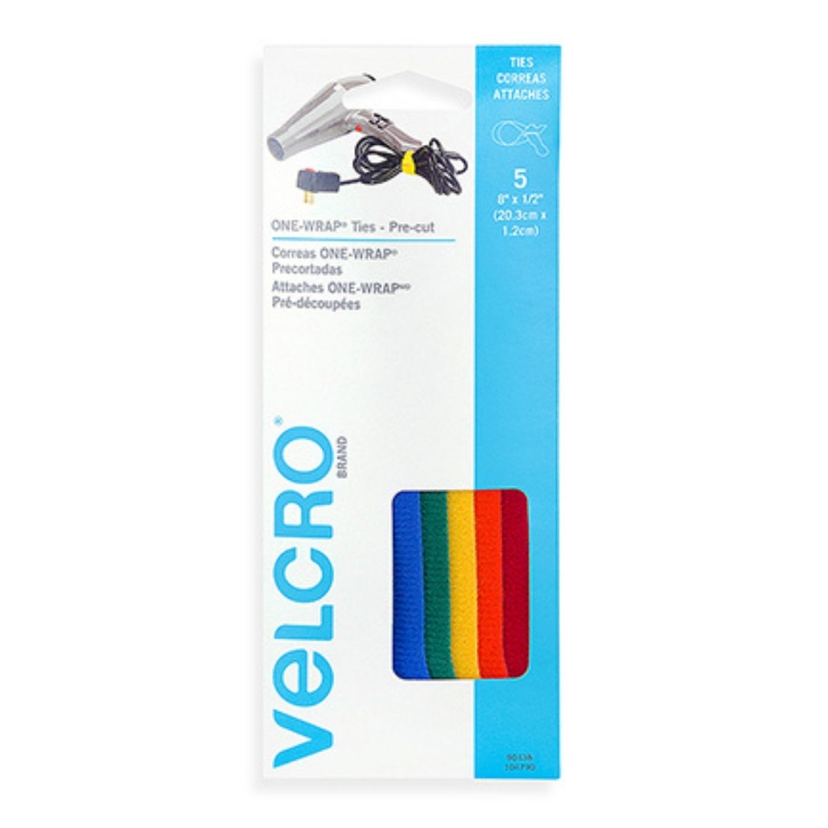 5 Correas Sujeción VELCRO® Tiras Multicolor Organizador de Cables - MarchanteMX