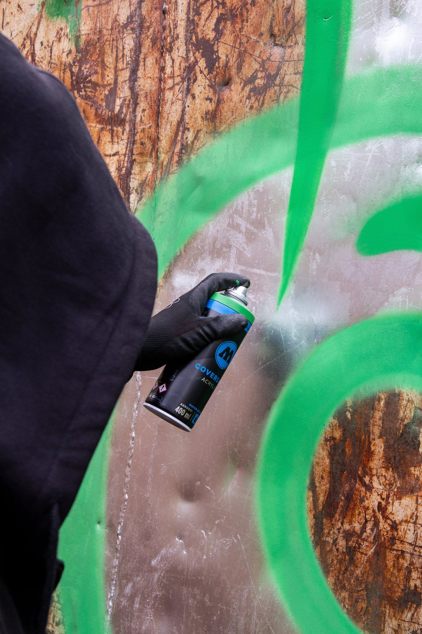 MOLOTOW - COVERSALL Aerosol acrílico base agua  400 ml KIWI N. 118 |#95b922 | opaco | ? | mate / 400 ML - Molotow - contenido