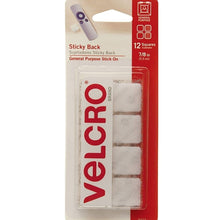 12 Pack Cuadros Adheribles VELCRO® Sujetador organizador Blanco - MarchanteMX