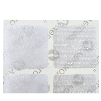 12 Pack Cuadros Adheribles VELCRO® Sujetador organizador Blanco - MarchanteMX