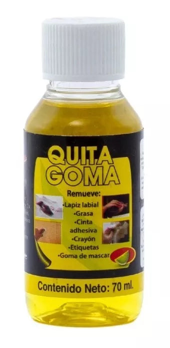 Kit Quita Goma Rodin Poder Cítrico Removedor 70 Ml 3 Piezas