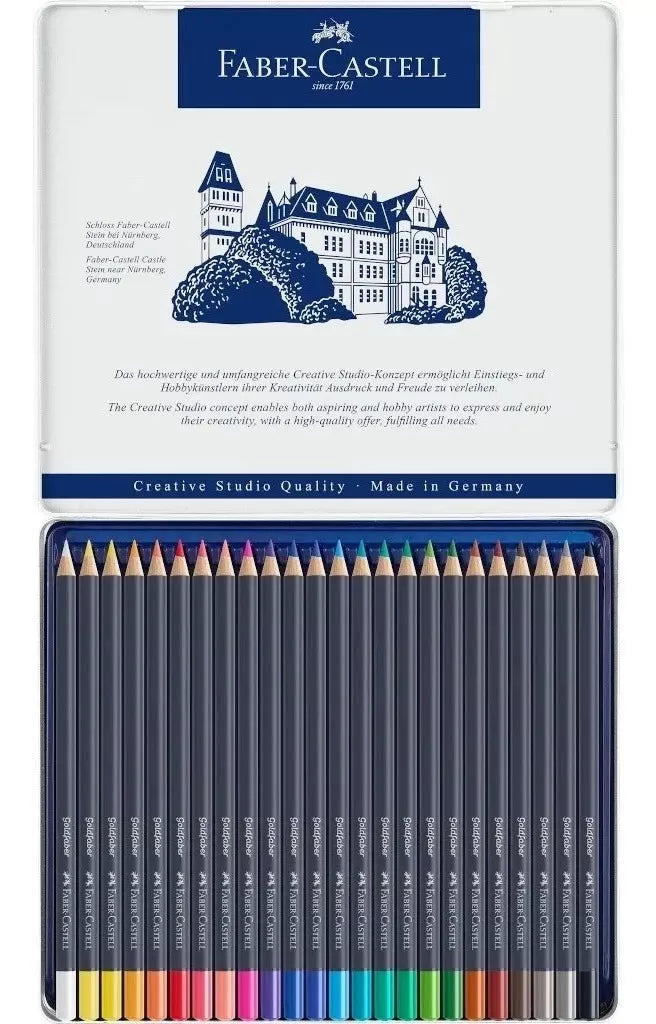 Lápices De Colores Faber Castell Profesional Goldfaber 24 Pz - MarchanteMX