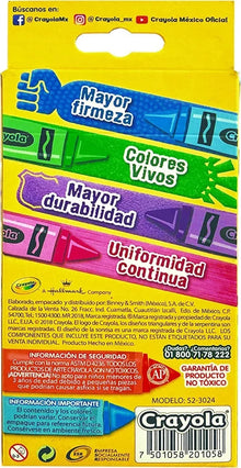 Crayones Crayola Estándar Estuche Con 24 Colores Diferentes - MarchanteMX