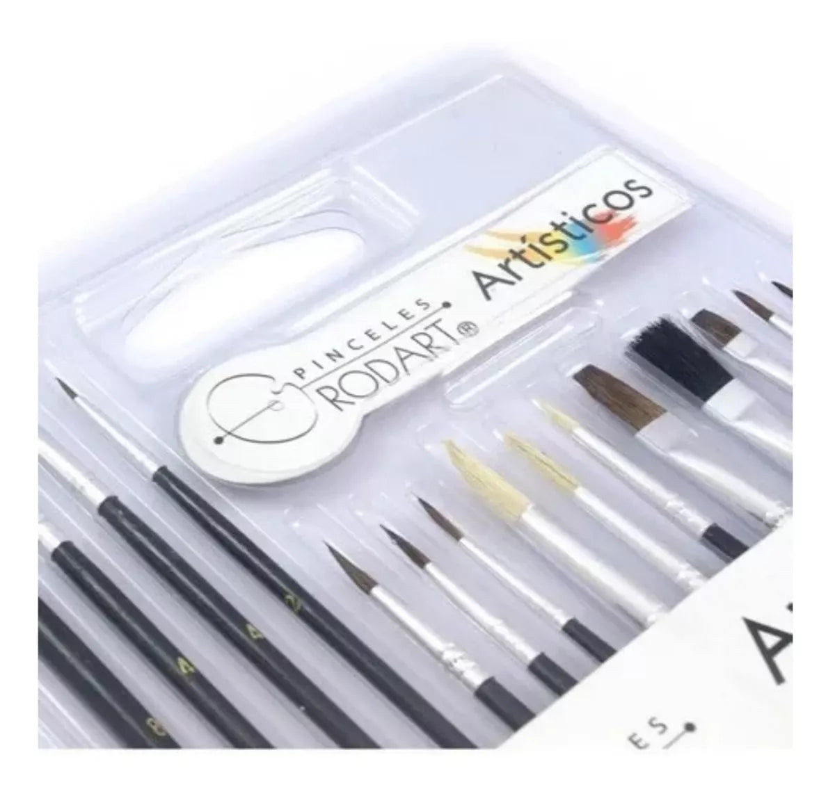 Kit 15 Pinceles Pintura Rodin Óleo Acrílico Acuarelas Arte