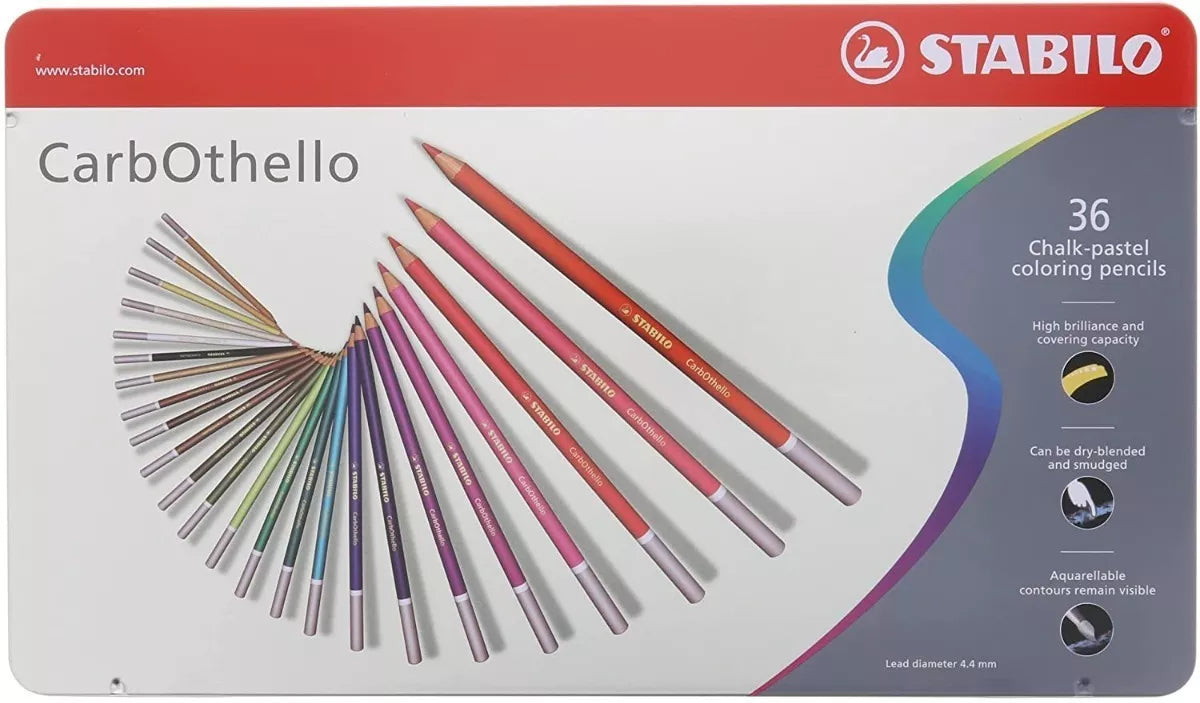Lápices De Colores Pastel Stabilo Carbothello Con 36 Piezas