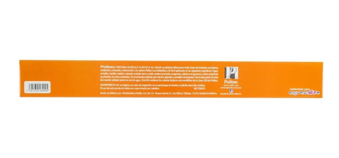 Kit Pinturas Acrílicas Politec Línea 300 Estuche 78 Frascos