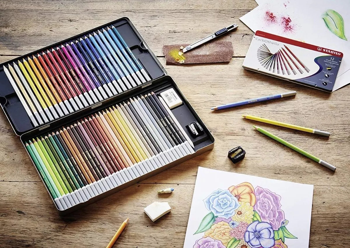 Lápices De Colores Pastel Stabilo Carbothello Con 36 Piezas