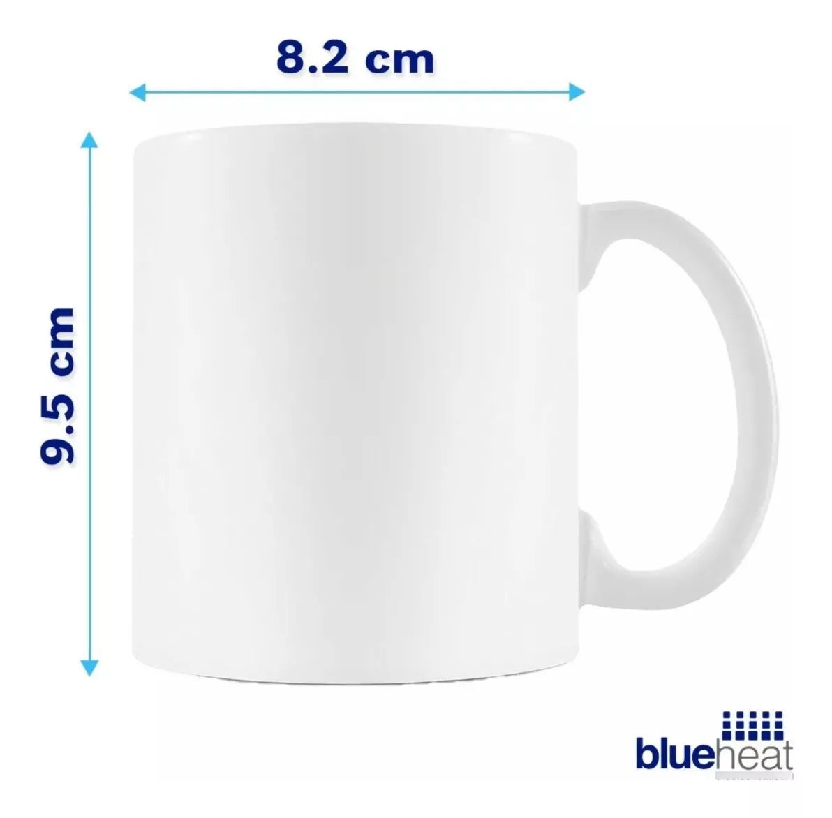 Taza Blanca Para Sublimar Sublimación 11 Oz Blue Heat