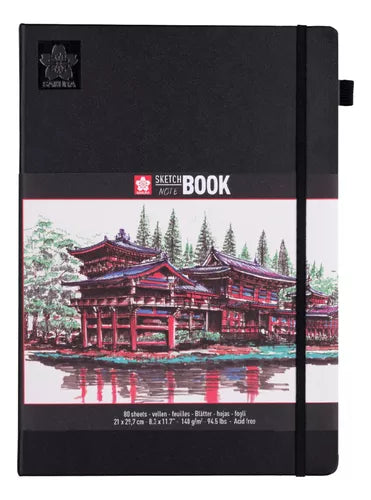 Libreta Sakura Sketch Book Hoja Blanca 21 X 29 Cm 140 G 80 H