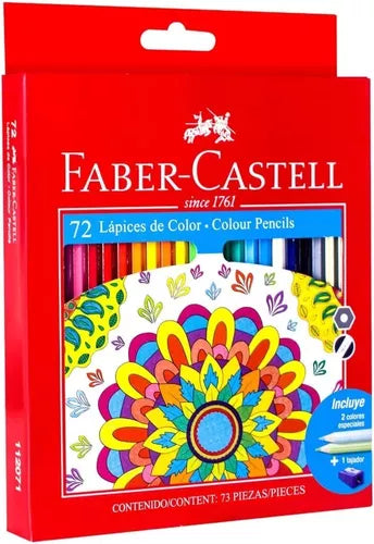 Lápices De Colores Faber Castell Profesional Hexagonal 72 Pz - MarchanteMX