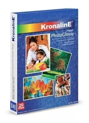 Papel Fotográfico Photoglossy Inkjet Kronaline Ph346 Carta 50 Hojas