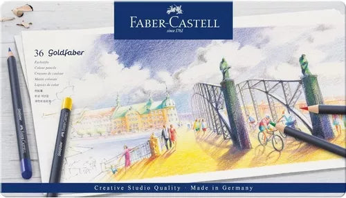 Lápices De Colores Faber Castell Profesional Goldfaber 36 Pz - MarchanteMX