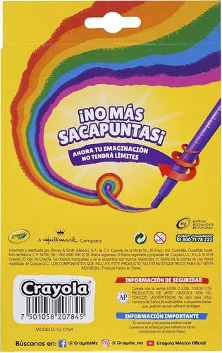 Crayones Twistables Largos Crayola Estuche Con 12 Piezas - MarchanteMX