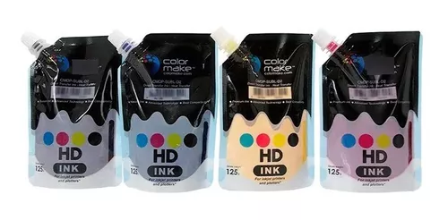 Tinta para Sublimación Color Make CMYK Doypack 125 gramos C/u
