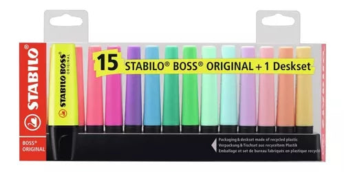 Marcatextos Stabilo Boss Original Gama Completa 15 Colores
