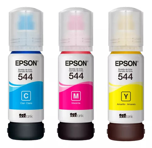 Kit 3 Tintas Epson T544 Ecotank Tinta Continua L1210 L321
