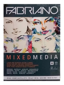 Block Fabriano Mixed Media Multitécnicas 160 G A4 60 Hojas