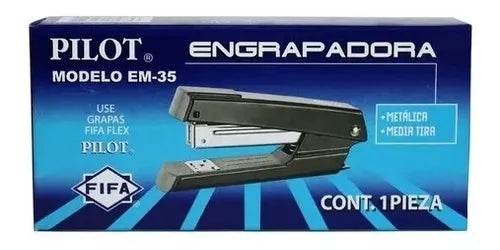 Engrapadora Pilot Media Tira Em-35 Standard Oficina Escolar