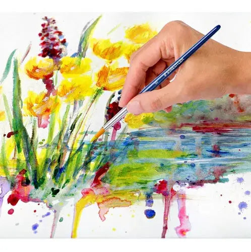 Kit Pinturas Acrílicas Staedtler Caja Con 12 Colores 12 Ml - Staedtler - vista lateral