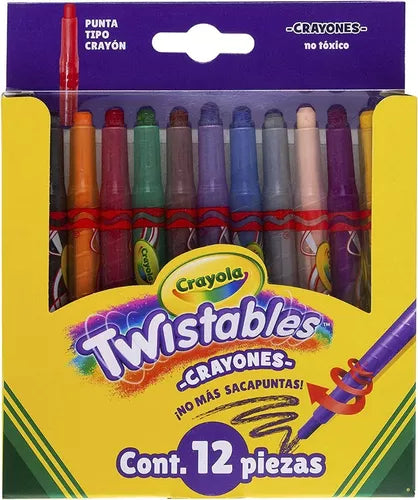 Crayones Twistables Mini Crayola Estuche Con 12 Piezas - MarchanteMX