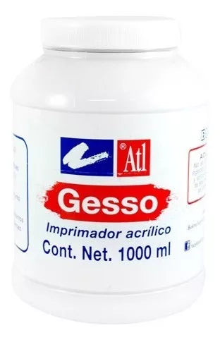 Gesso Imprimador Acrílico Blanco Rodin Óleo Arte 1000 Ml
