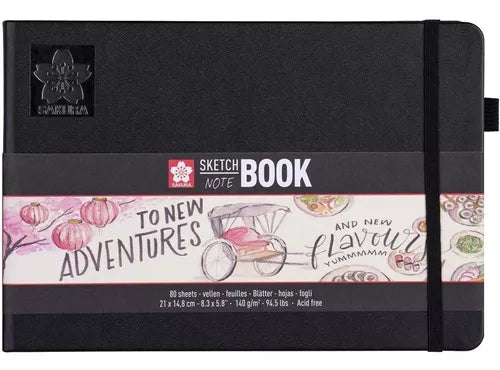 Libreta Sakura Sketch Book Hoja Blanca 21 X 14.8cm 140g 80 H