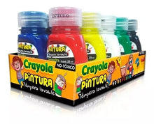 Pintura Témpera Lavable Crayola 10 Frascos De 25 Ml C/u - MarchanteMX
