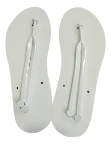 Sandalia Para Sublimar Color Make Blanca 26 Cm Sin Armar