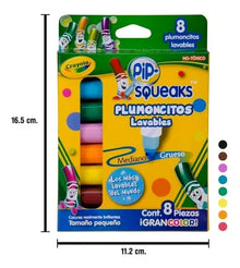 Plumones Plumocitos Lavables Crayola Pip Squeaks 8 Colores - MarchanteMX
