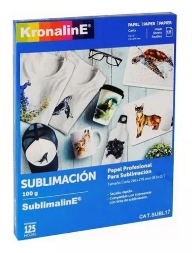 Papel Para Sublimación Sublimar Carta Kronaline 125 Hojas