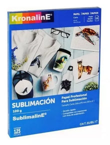 Papel Para Sublimación Sublimar Carta Kronaline 125 Hojas