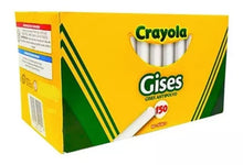Gises Blancos Crayola Antipolvo Anti Polvo Caja Con 150 Pzs - MarchanteMX
