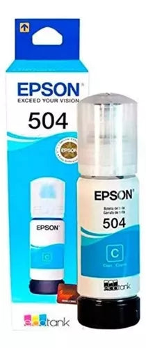 Kit 4 Tintas Epson T504 Ecotank Tinta Continua L4150 L4160