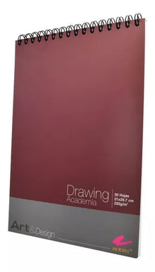 Album Block Drawing Academia Rodin 21 X 29.7 Cms 30 Hojas