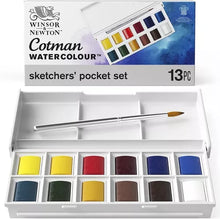 Acuarelas Winsor & Newton Cotman Estuche Portátil 12 Colores