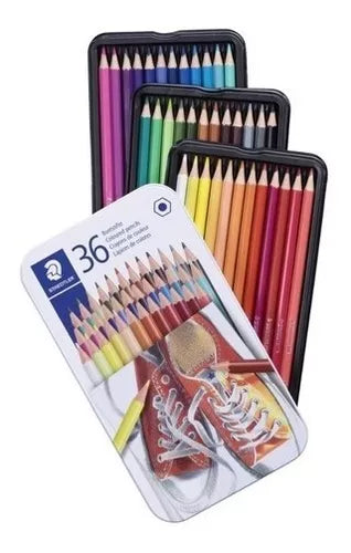 Lápices De Colores Staedtler Estuche Metálico Con 36 Piezas