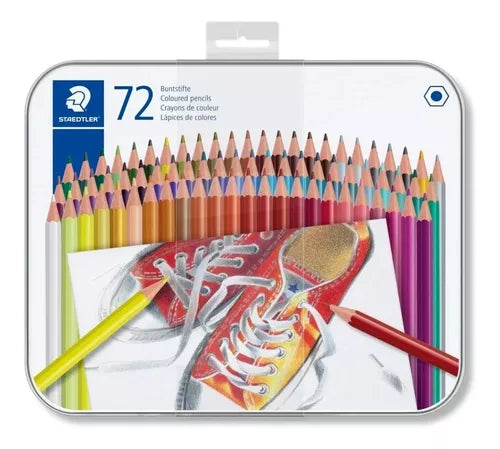 Lápices De Colores Staedtler Estuche Metálico Con 72 Piezas