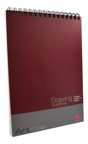Album Block Drawing Academia Rodin 21 X 29.7 Cms 30 Hojas
