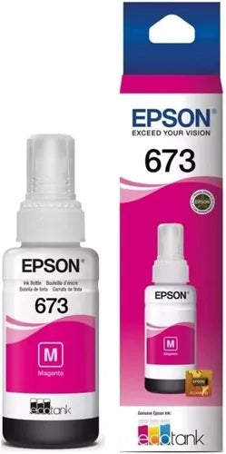 Kit 6 Tintas Epson T673 Ecotank L800 L805 L810 L850 L1800