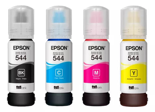 Tinta Epson Original T544 L1110 L3110 L3150 Ecofit Cmyk