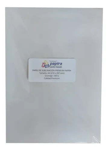 Papel Para Sublimación Papira Premium A4 Paquete 100 Hojas