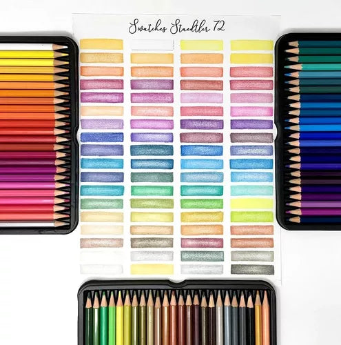 Lápices De Colores Staedtler Estuche Metálico Con 72 Piezas