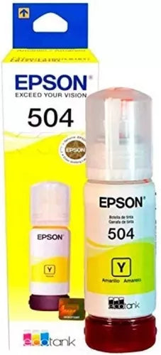 Kit 4 Tintas Epson T504 Ecotank Tinta Continua L4150 L4160