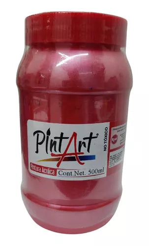 Pintura Acrílica Pintart Metálica 500 Ml Colores A Elegir