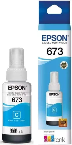 Kit 6 Tintas Epson T673 Ecotank L800 L805 L810 L850 L1800