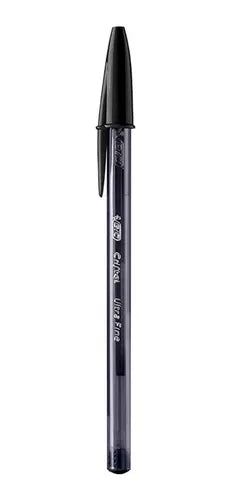 Pluma Lapicero Bic Cristal Ultra Fino 0.7 Mm Caja 12 Piezas