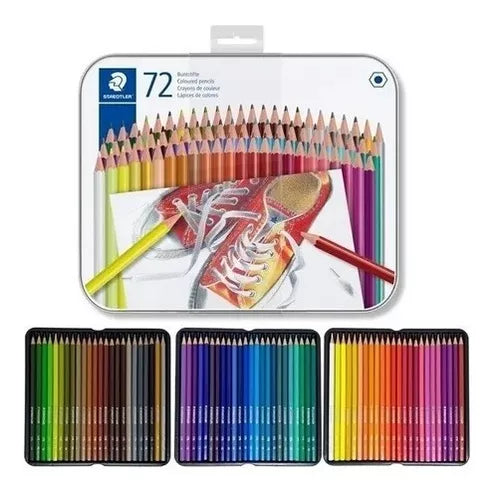 Lápices De Colores Staedtler Estuche Metálico Con 72 Piezas