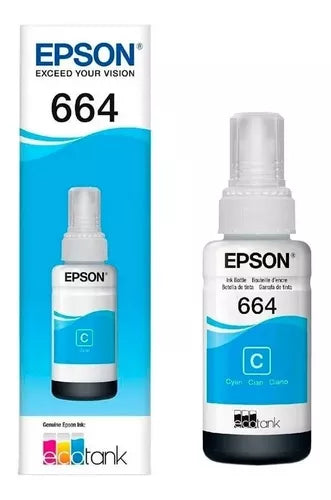 Kit 4 Tintas Epson T664 70 Ml L110 L120 L200 L210 L300 L350